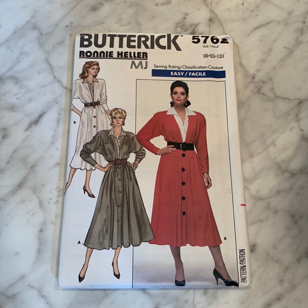Butterick 5762 dress pattern